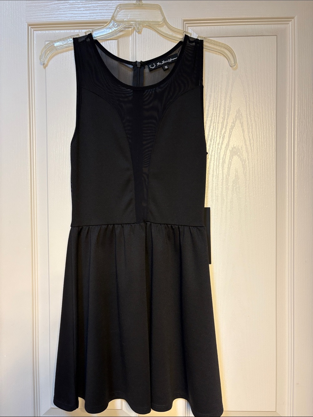 For Love And Lemons Black Sleeveless Fit-and-Flare Dress